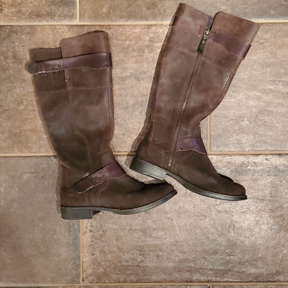 UGG Dark Brown Over the Knee Boots